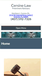 Mobile Screenshot of cersinelaw.com