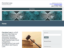 Tablet Screenshot of cersinelaw.com